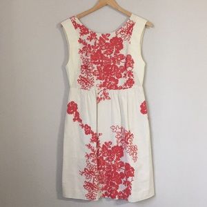 J Crew Sleeveless Embroidered Dress